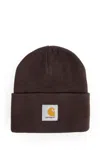 Carhartt Short Acrylic Watch Hat Tobacco In Brown