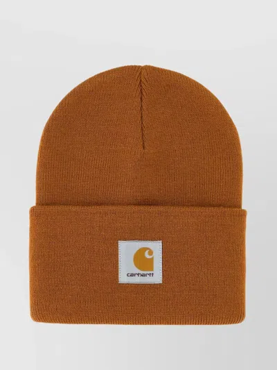 Carhartt Acrylic Watch Hat Folded Cuff In Brown
