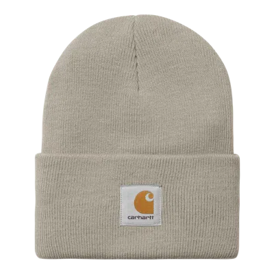 Carhartt Wip Logo Patch Watch Hat In Neutral