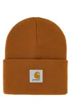 Carhartt Mens Hamilton Brown Acrylic Watch Brand-patch Knitted Beanie Hat