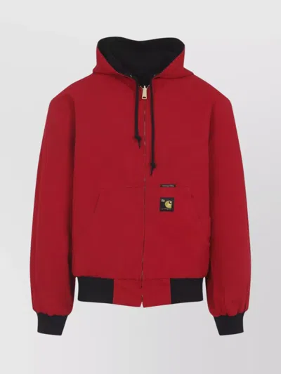 Carhartt Active Canvas Jacket Reversible Design In Red