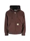 Carhartt Zip-up Hooded Jacket In Brown
