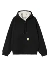 Carhartt Hooded Sweatshirt Featuring Kangaroo Pocket In Black