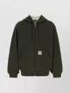 Carhartt Active Hooded Sweat Jacket With Kangaroo Pocket In Green