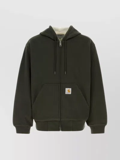 CARHARTT ACTIVE HOODED SWEAT JACKET WITH KANGAROO POCKET