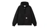 Carhartt Wip Men's Black Active Brand-patch Organic-cotton Jacket In Black