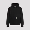 Carhartt Wip Men's Black Active Brand-patch Organic-cotton Jacket In Black
