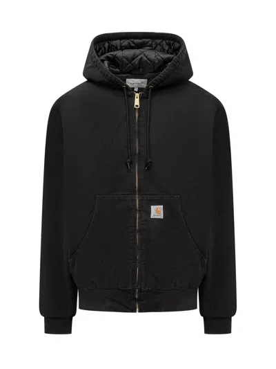 Carhartt Wip Active Jacket Dearb In Black