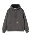 Carhartt Work In Progress Active Canvas Hooded Jacket In Gray