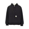 Carhartt Black Cotton Blend Active Sweat Jacket In Black