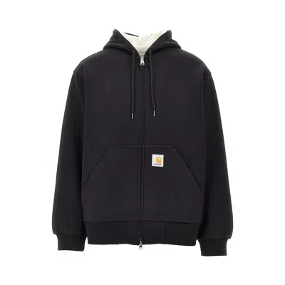 Carhartt Black Cotton Blend Active Sweat Jacket