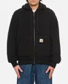 Carhartt Wip Active Liner Fleece Drawstring Hooded Jacket In Black