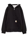 Carhartt Hooded Sweatshirt Featuring Kangaroo Pocket In Black