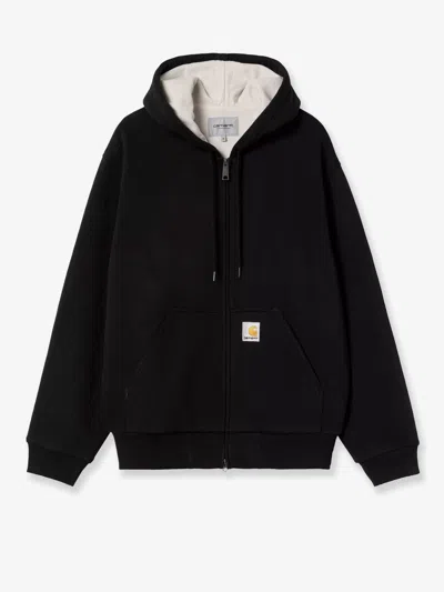 Carhartt Active Sweat Cotton Blend Jacket In Black