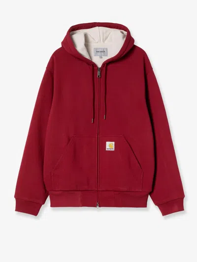 Carhartt Active Sweat Cotton Blend Jacket In Red