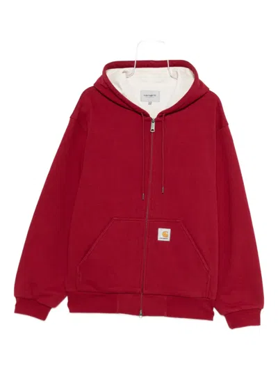 Carhartt Active Sweat Jacket In Red