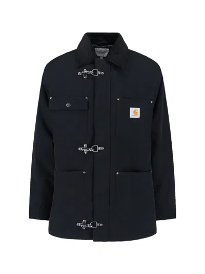 Carhartt Adair Coat Nylon Canvas Coats Black