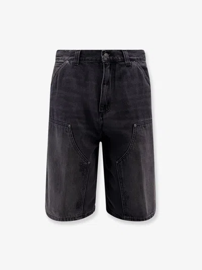 Carhartt Aden Bradenton Denim Bermuda Shorts In Black