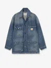 Carhartt Aden Chore Coat 'bradenton' Denim Jacket In Blue