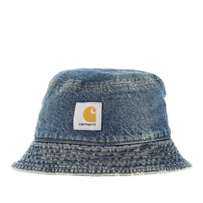 Carhartt Aden Square-label Bucket Hat In Blue
