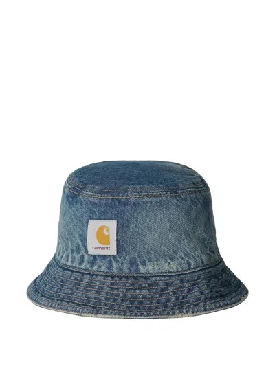 Carhartt Belmar Bucket Hat Stitched Brim Detail In Blue