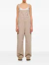 Carhartt Adjustable-strap Chest-pocket Overall In Brown