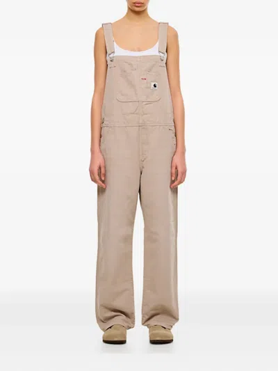 Carhartt Adjustable-strap Chest-pocket Overall In Brown