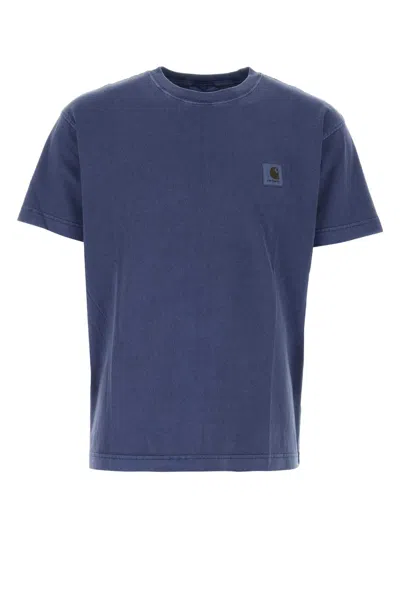 Carhartt Air Force Blue Cotton Oversize S/s Nelson T-shirt In Elder
