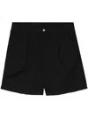 Carhartt Albert Mid-rise Bermuda Shorts In 黑色