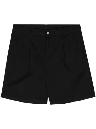 Carhartt Albert Mid-rise Bermuda Shorts In 黑色