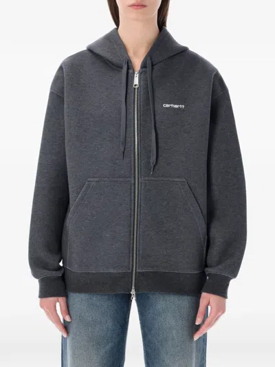Carhartt Alda Zip-up Hoodie In Gray