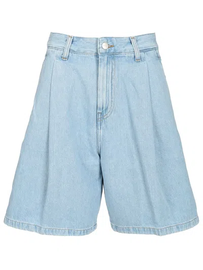 Carhartt Brandon Denim Shorts In Blue Stone Bleached