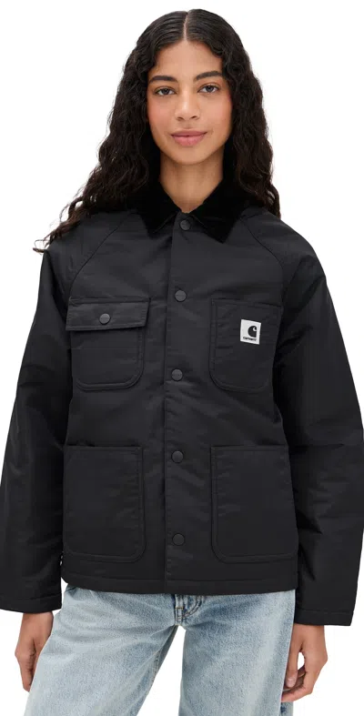Carhartt Alumni Chore Coat Black/scarlet In Multi