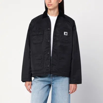 Carhartt Alumni Chore Coat Jacket In Black Nylon