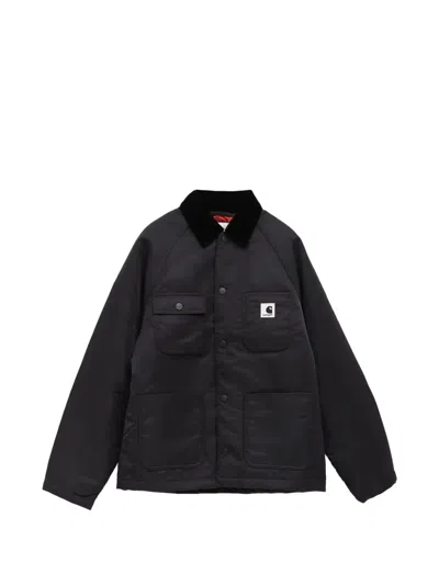 Carhartt Alumni Chore Velvet-collar Jacket In Black