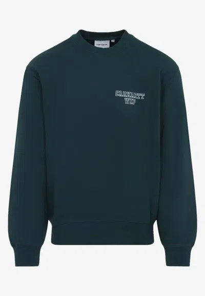 Carhartt Alumni Logo Embroidered Crewneck Sweatshirt In Multi