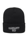 Carhartt Alumni Ribbed-knit Beanie Hat In Black