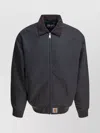 Carhartt Black Grey Nylon Santa Fe Alumni Jacket In Blue