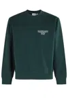 Carhartt Ip Mens Dark Fir Alumni Brand-embroidery Cotton-jersey Sweatshirt In Green