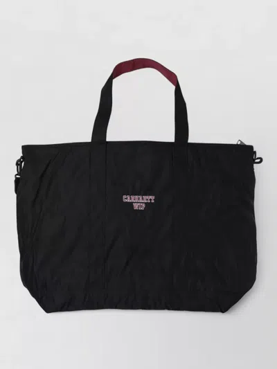 Carhartt Alumni Tote Bag Adjustable Shoulder Strap In Black