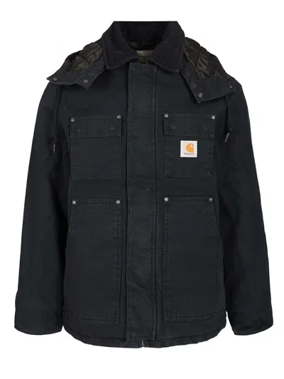Carhartt Ambel Jackets Blue In Black