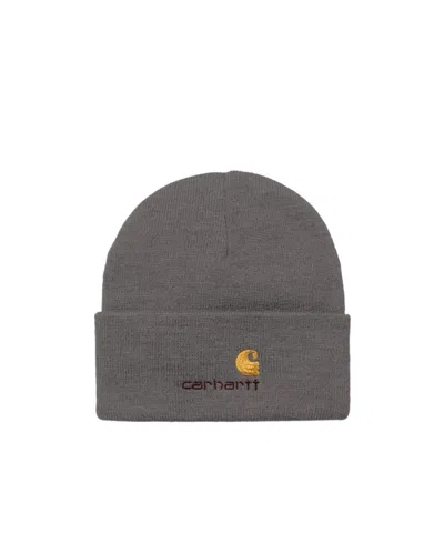Carhartt American Script Beanie In Gray