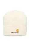 Carhartt American Script Beanie Hat In Neutral