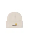 Carhartt American Script Beanie In Neutral