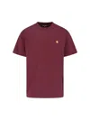Carhartt 'american Script' Crew Neck T-shirt In Red