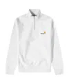 Carhartt Gray American Script High Neck Sweatshirt In White