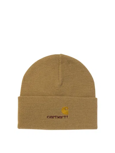 Carhartt American Script Hats In Brown