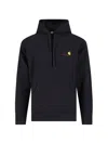 Carhartt 'american Script' Hoodie In Black  
