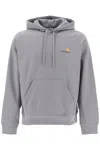 Carhartt Logo Hoodie In Grey