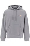 Carhartt Wip Hooded American Script Sweatshirt In Yosemite (grey)